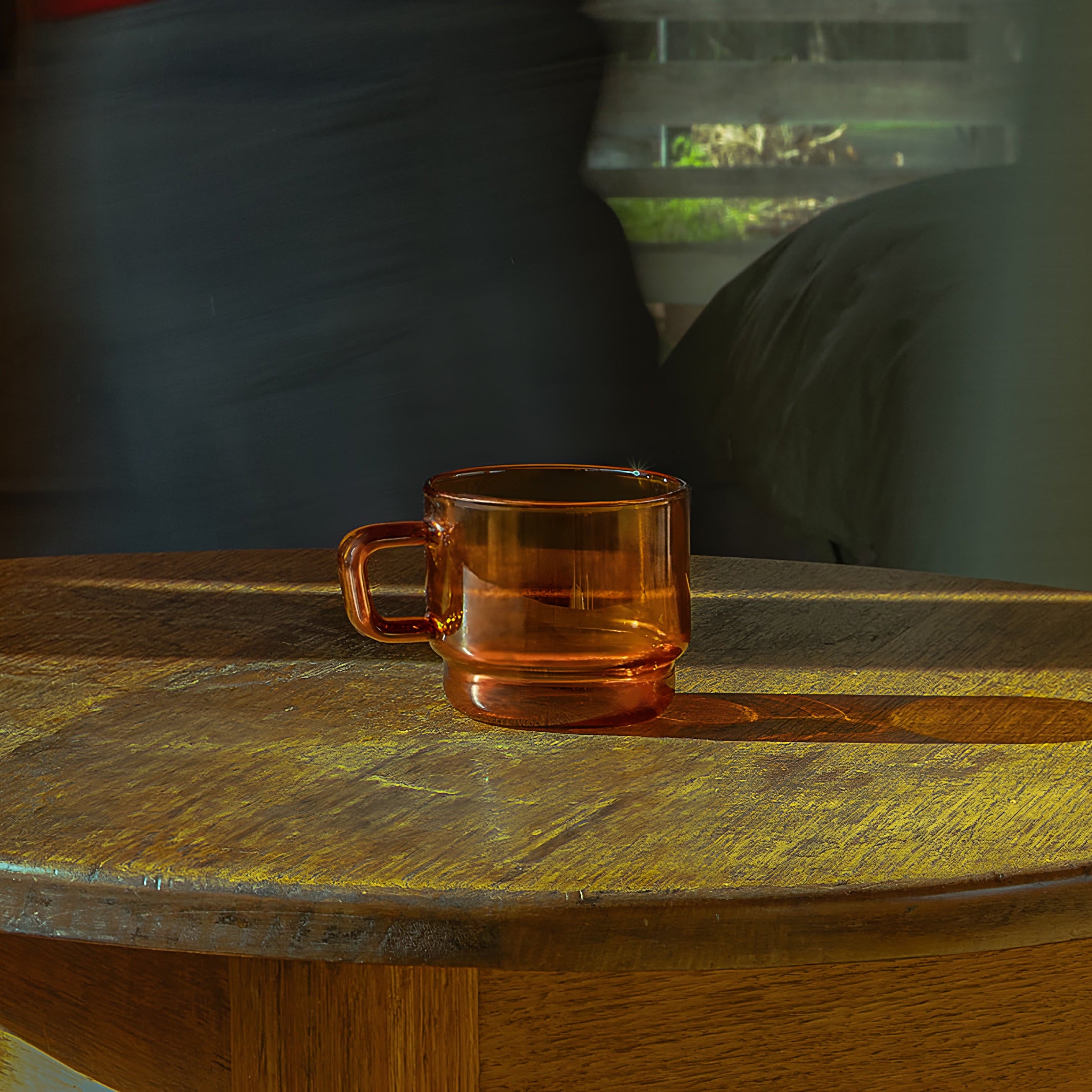 Denys (Short) Amber Glass Cup 300ml