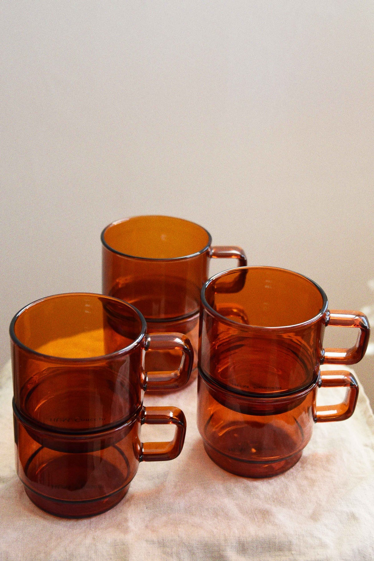 Denys (Short) Amber Glass Cup 300ml