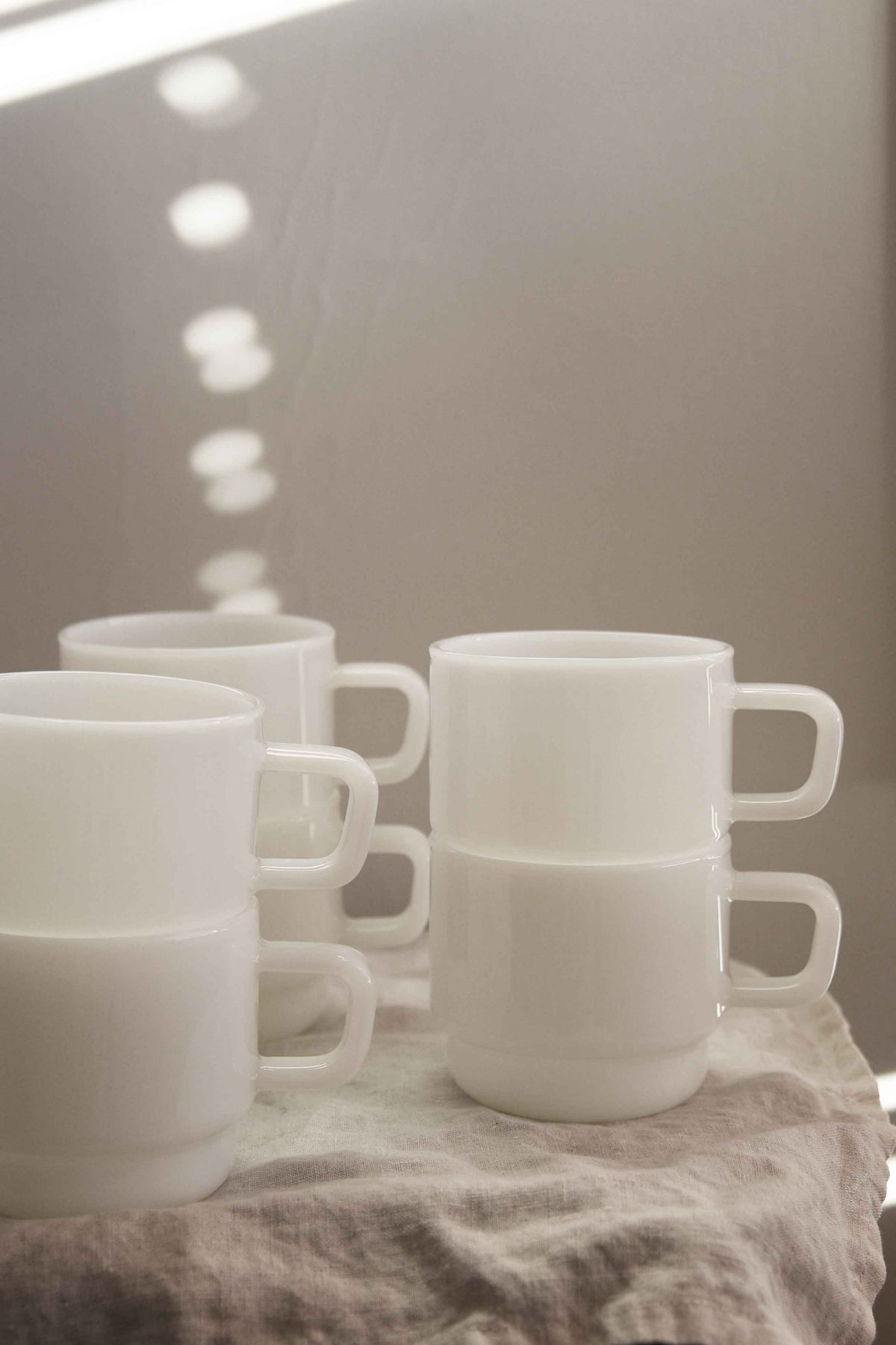 Denys (Short) Milk Glass Cup 300ml