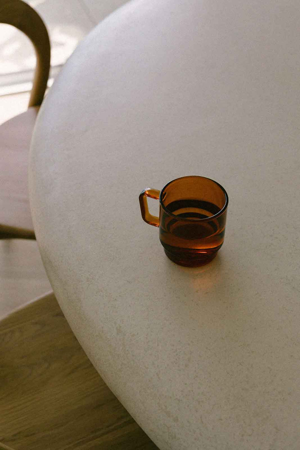 Levin (Tall) Amber Glass Cup 300ml