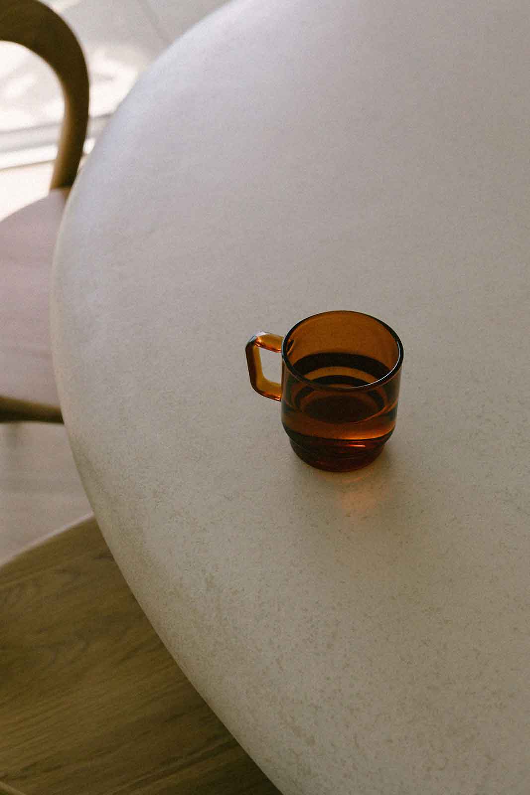 Levin (Tall) Amber Glass Cup 300ml
