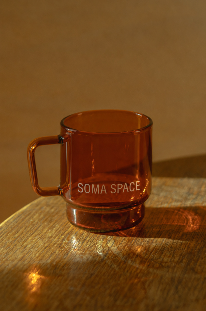HUM. glassware in a styled interior