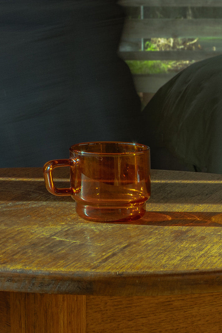 Denys (Short) Amber Glass Cup 300ml