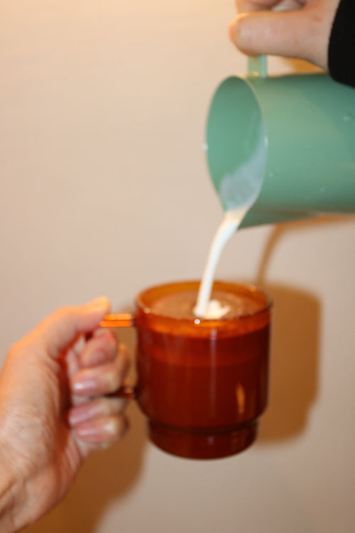 Levin Amber Glass Mug 300ml