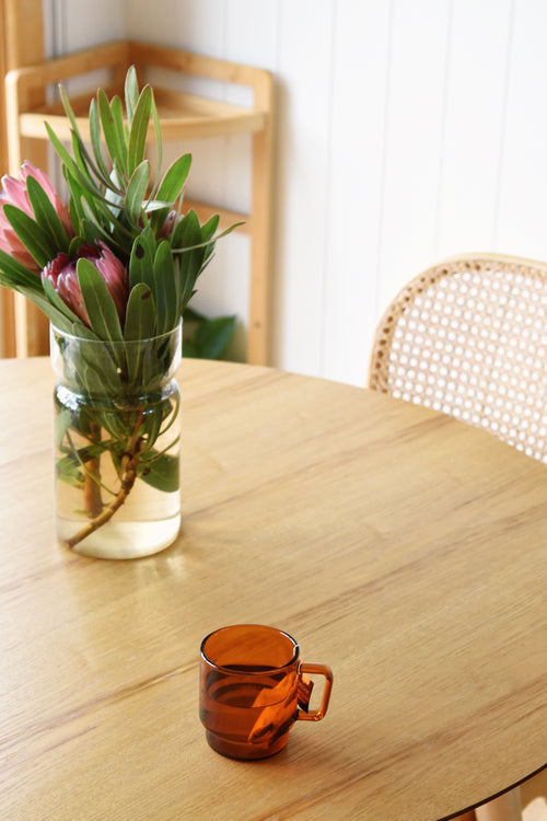 Levin Amber Glass Mug 300ml