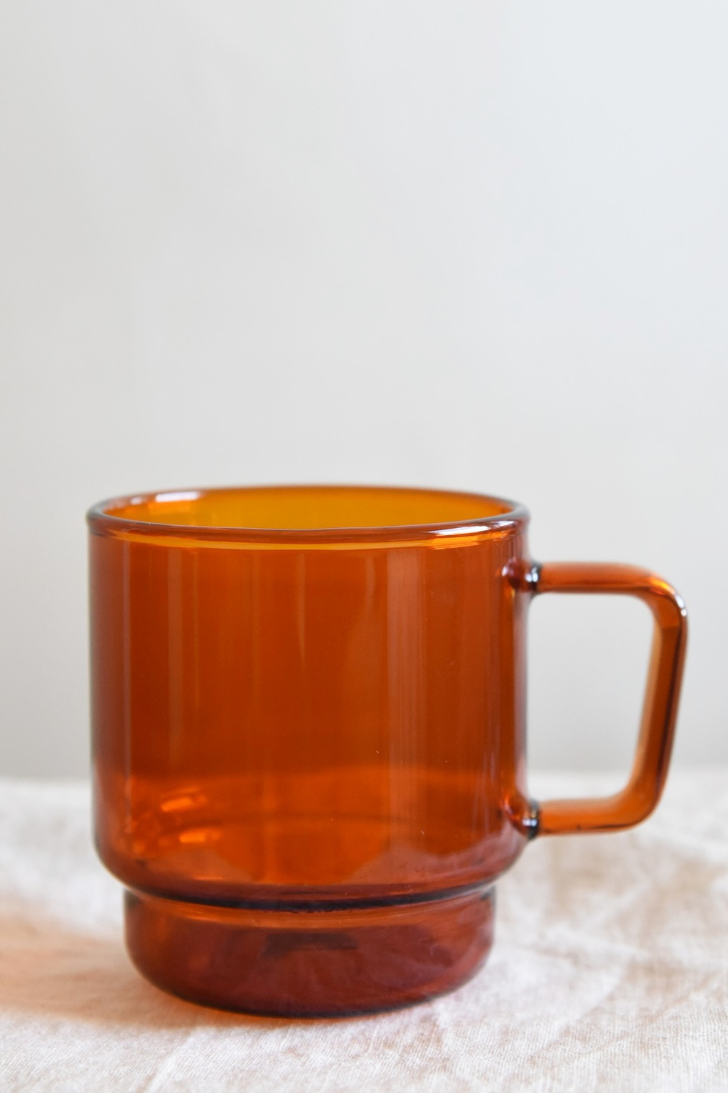 Levin (Tall) Amber Glass Cup 300ml